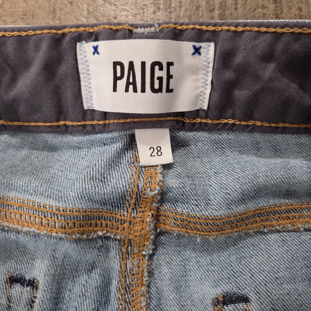 PAIGE light-wash Skyline Ankle Peg low-rise denim jeans Size 28 - Picture 2 of 8